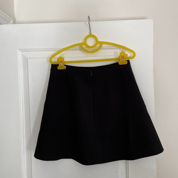 J.Crew | Black Flare Mini Skirt | Size 2 - Picture 3 of 3